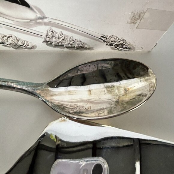 International Silver Co. Holiday Joy 3 Piece Silverplate Serving Set Christmas - Picture 7 of 11